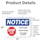 Signmission Stop Spread Of Flu, 24 in W x Rectangle, Vinyl Decal OS-2PACK-NS-D-1824-25564 - alternate 3
